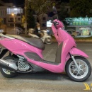 Honda Lead dán đổi màu hồng bóng
